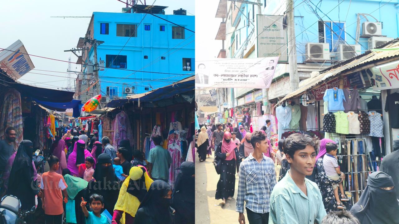 Eid Shopping in Full Swing at Algi Bazar; Haimchar Residents Busy with Purchases